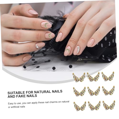 HONITANO 20 Stück Teiliges Nagelschmuck Flügelform Glitter Strasssteine für DIY Nail Art Maniküre Charm Nageldekorationen Geeignet für Nagelstudio und Persönliche Anwendung HONITANO 20 Stück Teiliges Nagelschmuck Flügelform Glitter Strasssteine für DIY Nail Art Maniküre Charm Nageldekorationen Geeignet für Nagelstudio und Persönliche Anwendung von HONITANO