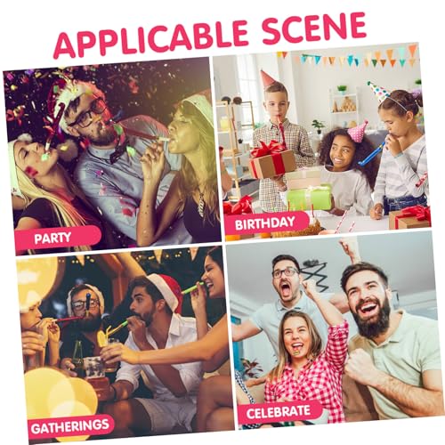 HONITANO 20 Stück Teiliges Party Kinderpfeifen Langnasige Trillerpfeifen Bunte Gebläse für Geburtstagsfeiern Weihnachten Hochwertige Partyartikel für Jungen Mädchen von HONITANO