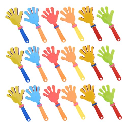 HONITANO 24 Stück Teiliges Bunte Kunststoff Handklatscher Langlebig Geräuschvoll für Sportveranstaltungen Geburtstagsfeiern Partyzubehör Tragbar Cheer Toy Spielspaß HONITANO 24 Stück Teiliges Bunte Kunststoff Handklatscher Langlebig Geräuschvoll für Sportveranstaltungen Geburtstagsfeiern Partyzubehör Tragbar Cheer Toy Spielspaß von HONITANO