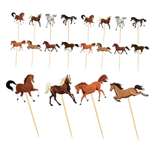HONITANO 24 Stück Teiliges Pferde Cake Topper Kreative Geburtstagsdekorationen Vielseitige Kuchenstecker für Shower und Farm Party Pferde Motiv Tortendeko für Große Feiern HONITANO 24 Stück Teiliges Pferde Cake Topper Kreative Geburtstagsdekorationen Vielseitige Kuchenstecker für Shower und Farm Party Pferde Motiv Tortendeko für Große Feiern von HONITANO
