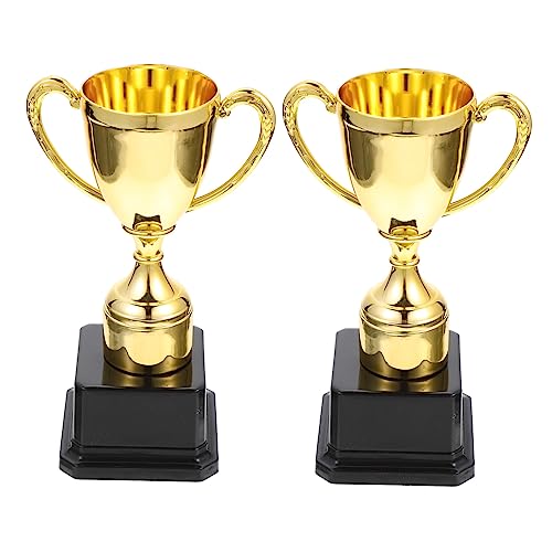 HONITANO 2Stücke Goldene Kunststoff Trophäen für Kinderwettbewerbe Belohnung und Auszeichnung für Geburtstagsfeiern Schulsportfeste und Mitgebsel für Kindergeburtstage HONITANO 2Stücke Goldene Kunststoff Trophäen für Kinderwettbewerbe Belohnung und Auszeichnung für Geburtstagsfeiern Schulsportfeste und Mitgebsel für Kindergeburtstage von HONITANO