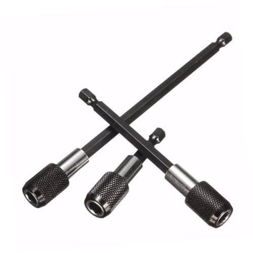 HONITANO 3 STÜCKE Teiliges Schnellwechsel Bithalter aus Vanadium Stahl mit Magnetfunktion und Verriegelungsmechanismus Langlebige Bohrerverlängerung für Elektrische Schrauber und HONITANO 3 STÜCKE Teiliges Schnellwechsel Bithalter aus Vanadium Stahl mit Magnetfunktion und Verriegelungsmechanismus Langlebige Bohrerverlängerung für Elektrische Schrauber und von HONITANO