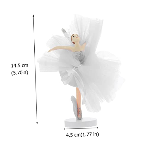 HONITANO 3 Sätze Ballerina Cupcake Toppers mit Weißem Tüll Dekorative Tortendeko für Geburtstag Hochzeit Party Elegante Ballett Mädchen Kuchenaufsätze Vielseitig Verwendbar für von HONITANO