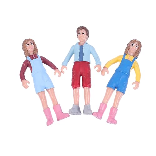 HONITANO 3 Stück Puppenschmuck Kreative Tischdekoration Aus Sand Sandtischverzierung Schickes Mikrofiguren- Wohnkultur Figur Modellschmuck Lebensechte Figurendekoration PVC von HONITANO