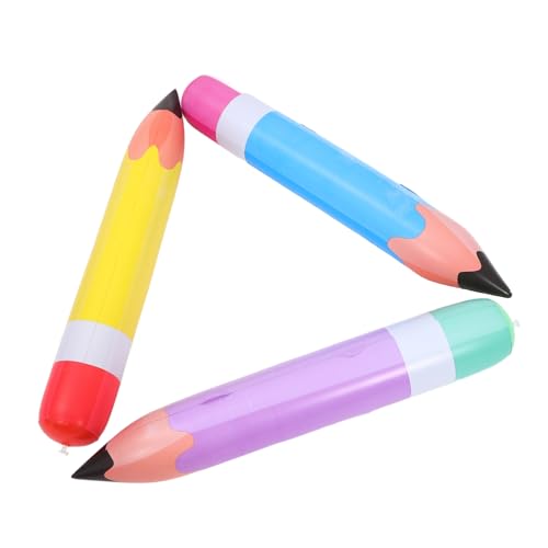 HONITANO 3 Stück Teiliges Aufblasbare Riesen Bleistifte aus PVC Bunte Klassenzimmer Deko Strapazierfähige Party Requisiten Langlebige Jumbo Pencil Props für Schulanfang und Fotodeko HONITANO 3 Stück Teiliges Aufblasbare Riesen Bleistifte aus PVC Bunte Klassenzimmer Deko Strapazierfähige Party Requisiten Langlebige Jumbo Pencil Props für Schulanfang und Fotodeko von HONITANO