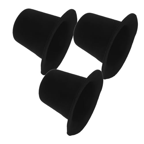 HONITANO 3 Stück Teiliges Mini Top Hat Puppenzubehör Kleine DIY Hut Kappe für Stabile Modische Puppenhüte zum Verkleiden und Cosplay Schwarz Langlebig und Dekorativ HONITANO 3 Stück Teiliges Mini Top Hat Puppenzubehör Kleine DIY Hut Kappe für Stabile Modische Puppenhüte zum Verkleiden und Cosplay Schwarz Langlebig und Dekorativ von HONITANO