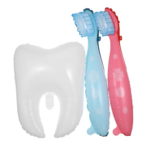 HONITANO 3 Stück Teiliges Party Deko Große Zahnbürsten und Zahnballons Kreative Geburtstags und Familienfeierdekoration für First Tooth Celebration Supplies HONITANO 3 Stück Teiliges Party Deko Große Zahnbürsten und Zahnballons Kreative Geburtstags und Familienfeierdekoration für First Tooth Celebration Supplies von HONITANO