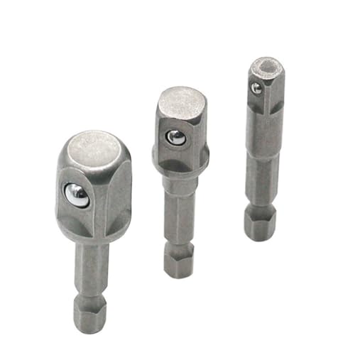 HONITANO 3 Stück Teiliges Stecknuss Adapter Set Verlängerung aus Solidem Stahl Bohrer Bit Adapter mit Schnellwechsel für Bohrmaschinen und Schrauber HONITANO 3 Stück Teiliges Stecknuss Adapter Set Verlängerung aus Solidem Stahl Bohrer Bit Adapter mit Schnellwechsel für Bohrmaschinen und Schrauber von HONITANO