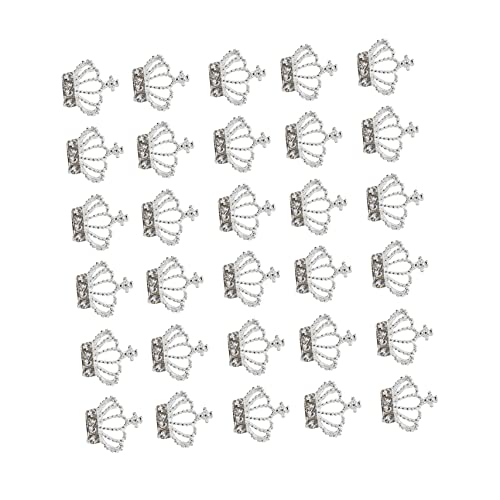 HONITANO 30Stücke Nagelaufkleber Glänzende Krone Dekoration DIY Maniküre Hochwertige Legierung für Nagelstudios und Persönliche Anwendung von HONITANO