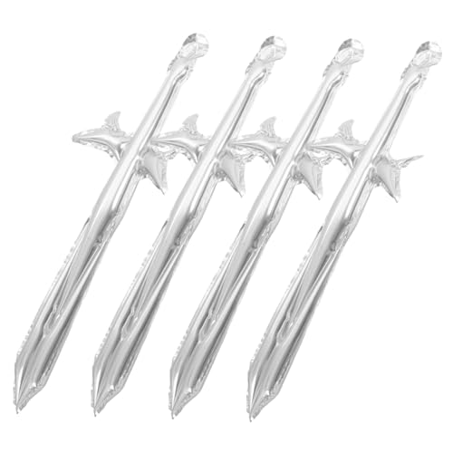 HONITANO 4 Stück Aufblasbare Piratensäbel für Leicht Sicher als Halloween Kostümzubehör Piraten-party Requisite für Rollenspiel Geburtstag und Pool-events von HONITANO