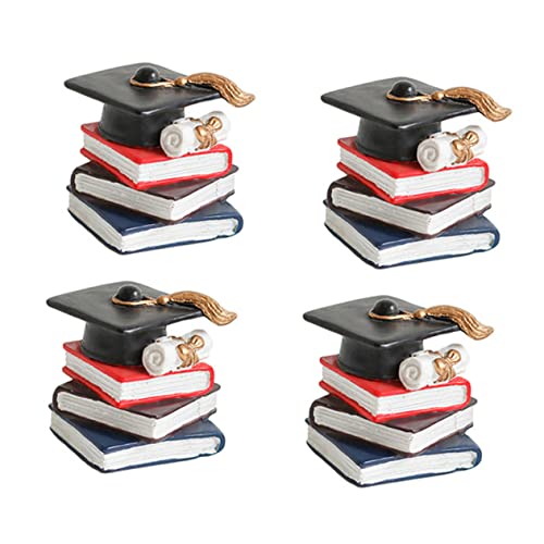 HONITANO 4 Stück Buchschmuck aus Harz Kuchenparty-Ornamente Abschluss Hochzeit kindergeburtstags dekoration birthday cake decoration Dessertverzierung Kuchenverzierungen für Studenten Black HONITANO 4 Stück Buchschmuck aus Harz Kuchenparty-Ornamente Abschluss Hochzeit kindergeburtstags dekoration birthday cake decoration Dessertverzierung Kuchenverzierungen für Studenten Black von HONITANO