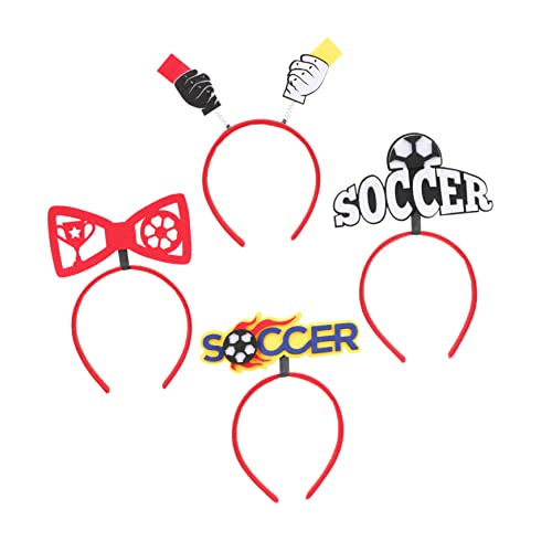 HONITANO 4 Stück Fußball-fan-stirnband Fußball -themenpartyzubehör Haarband Im Fußball-design Stirnband Für Fußballfans Hoch Leistungsstirnband Sportliche Stirnbänder Bands Abs HONITANO 4 Stück Fußball-fan-stirnband Fußball -themenpartyzubehör Haarband Im Fußball-design Stirnband Für Fußballfans Hoch Leistungsstirnband Sportliche Stirnbänder Bands Abs von HONITANO