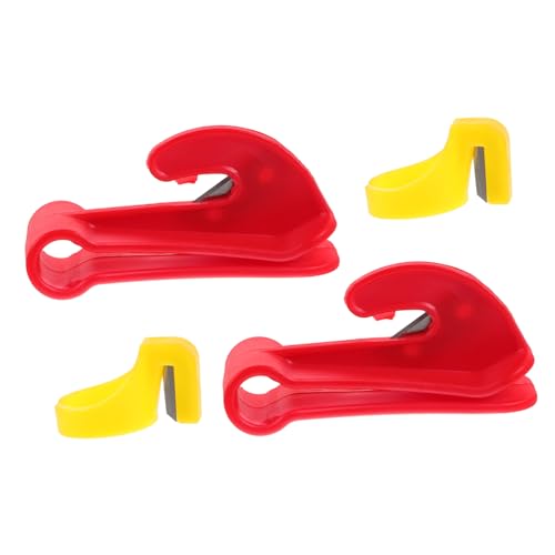 HONITANO 4 Stück Teiliges Ballon Schneidewerkzeug mit Versteckter Klinge Leichtes und Praktisches Ballon Cutter Tool für Partydeko Schnelle Schnitte an Ballonbändern und Zufällige Farbe von HONITANO
