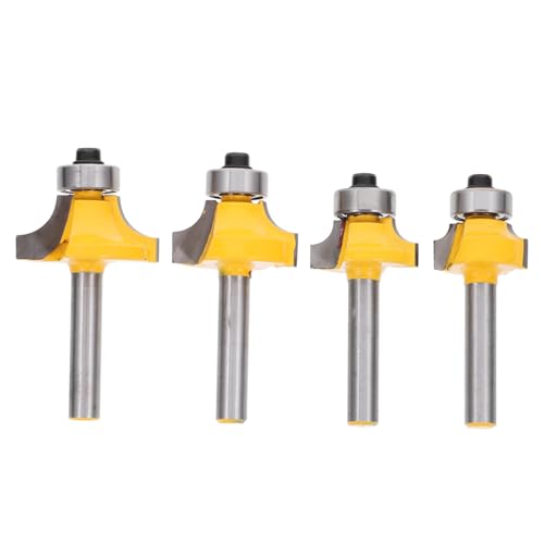 HONITANO 4 Stück Teiliges Holzfräser Runder Überfräser Schaftfräser aus Hochwertiger Legierung für Präzises Kantenrunden Vielseitig für DIY und Fachmännischen Einsatz HONITANO 4 Stück Teiliges Holzfräser Runder Überfräser Schaftfräser aus Hochwertiger Legierung für Präzises Kantenrunden Vielseitig für DIY und Fachmännischen Einsatz von HONITANO