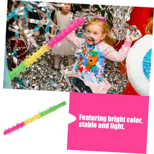 HONITANO 4 Stück Teiliges Pinata Stick aus Leichtem Strapazierfähigem Material Buntes Partyzubehör für Kindergeburtstag zum Schlagen und Verteilen von Süßigkeiten bei Feierlichkeiten HONITANO 4 Stück Teiliges Pinata Stick aus Leichtem Strapazierfähigem Material Buntes Partyzubehör für Kindergeburtstag zum Schlagen und Verteilen von Süßigkeiten bei Feierlichkeiten von HONITANO
