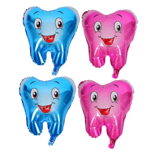 HONITANO 4 Stück Zahnformige Aluminiumfolie-luftballons Lustige Cartoon-zahnmotiv Deko für Shower Geburtstagsfeier Schul Klinikdekoration Weiße und Blaue Farben HONITANO 4 Stück Zahnformige Aluminiumfolie-luftballons Lustige Cartoon-zahnmotiv Deko für Shower Geburtstagsfeier Schul Klinikdekoration Weiße und Blaue Farben von HONITANO