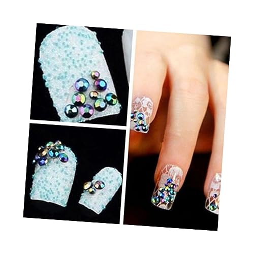 HONITANO 4000 Stück Nageldekore Strasssteine Kristalle Nagel Strass handytasche kartenetui handy Nagelfeile rhinestones mini accessoires handyhulle slice Nageldekorationen für Nagelkunst von HONITANO