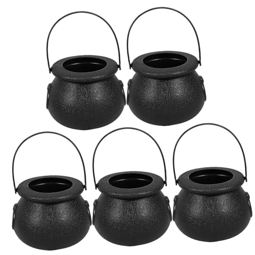 HONITANO 5 Stück Halloween-hexenglas Gruselig Blase Partyglas Deckel Kleiner Kessel Halloween Kessel Wasserkocher Luftdicht Fliegen Halloween-süßigkeitenschale Maske Black Abs HONITANO 5 Stück Halloween-hexenglas Gruselig Blase Partyglas Deckel Kleiner Kessel Halloween Kessel Wasserkocher Luftdicht Fliegen Halloween-süßigkeitenschale Maske Black Abs von HONITANO