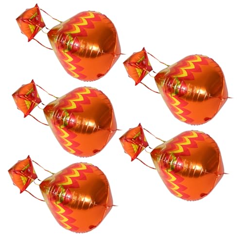 HONITANO 5 Stück Teiliges Aluminiumfolie Heißluftballon Ballons Orange Gold Auffällige Partydekoration für Geburtstage Hochzeiten und Themenfeiern Schnell Aufzublasen Indoor und Outdoor HONITANO 5 Stück Teiliges Aluminiumfolie Heißluftballon Ballons Orange Gold Auffällige Partydekoration für Geburtstage Hochzeiten und Themenfeiern Schnell Aufzublasen Indoor und Outdoor von HONITANO
