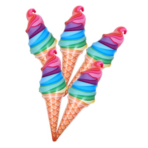 HONITANO 5 Stück Teiliges Aufblasbare Eiscreme Luftballons aus PVC Große Sommer Party Deko Wiederverwendbar Sicher Leicht zu Reinigen als Geburtstags und Festtagsdekoration von HONITANO