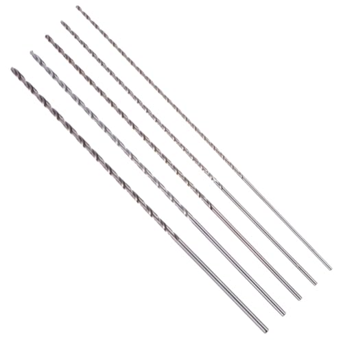 HONITANO 5 Stück Teiliges Extra Langes Bohrerset Hss Metallbohrer Set Spiralbohrer für Metall Inkl Adapter Präzises Bohren für Heimwerker und Bauarbeiten von HONITANO
