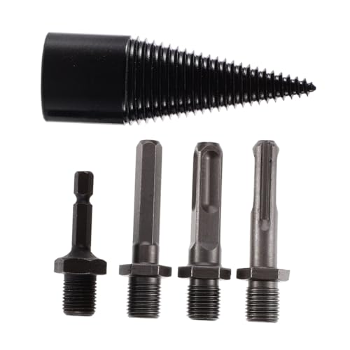 HONITANO 5 Stück Teiliges Holzspaltbohrer mit Wechselbaren Schäften Robustes Firewood Splitter Drill Bit Installieren Tiefgewindig Vielseitig für Eiche Walnuss für Heim und HONITANO 5 Stück Teiliges Holzspaltbohrer mit Wechselbaren Schäften Robustes Firewood Splitter Drill Bit Installieren Tiefgewindig Vielseitig für Eiche Walnuss für Heim und von HONITANO