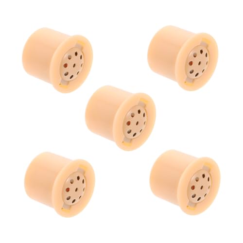 HONITANO 5 Stück Teiliges Kunststoff Klanggeneratoren Musikalische Runde Mini Soundbox Puppen Zubehör für Kreative Herstellung von HONITANO