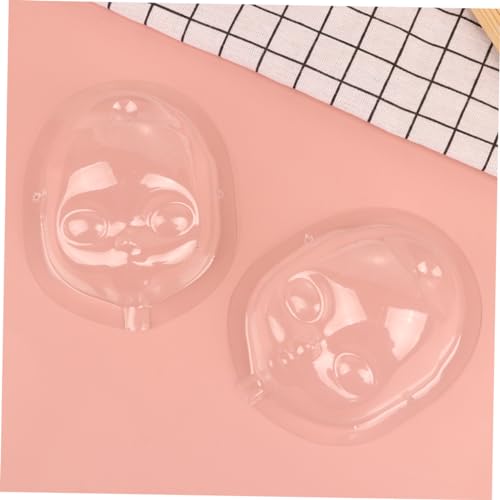 HONITANO 5 Stück Teiliges Mini Puppen Gesichtsmasken Transparent Staubdicht mit Löchern zum Befestigen Geeignet für DIY Puppenbasteln Plüschtiere und Kleine Loli Puppen Zubehör für von HONITANO