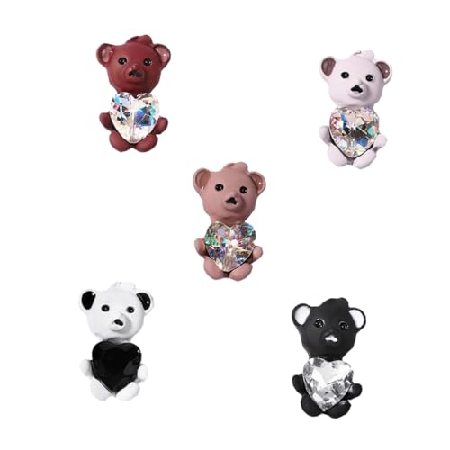 HONITANO 5 Stück Teiliges Nail Art mit Bären Design und Funkelnden Strasssteinen Langlebige Nail Bear Ornaments für Kreative Maniküre Geeignet für Damen und Anwendung HONITANO 5 Stück Teiliges Nail Art mit Bären Design und Funkelnden Strasssteinen Langlebige Nail Bear Ornaments für Kreative Maniküre Geeignet für Damen und Anwendung von HONITANO