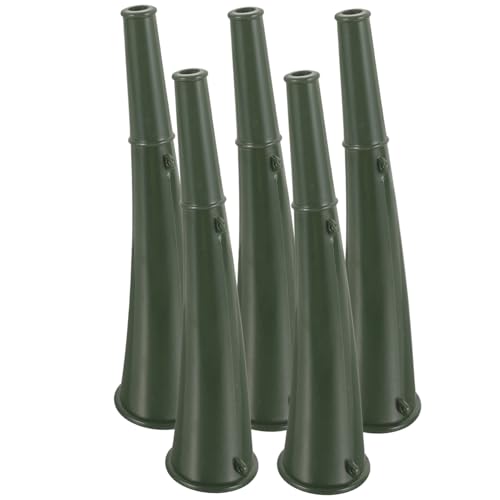 HONITANO 5 Stück Teiliges Outdoor Signalhorn aus Robustem Kunststoff Tragbare Grüne Tröte zum Anfeuern bei Sportevents Training Wettbewerben und Partys Leicht zu Halten und Vielseitig von HONITANO