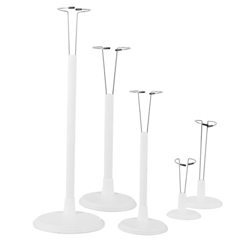 HONITANO 5 Stück Teiliges Verstellbare Puppenständer aus Stabilem und Minimalistisches Design Höhenverstellbar für Kleine Puppen und Figuren zur Sicheren Präsentation HONITANO 5 Stück Teiliges Verstellbare Puppenständer aus Stabilem und Minimalistisches Design Höhenverstellbar für Kleine Puppen und Figuren zur Sicheren Präsentation von HONITANO