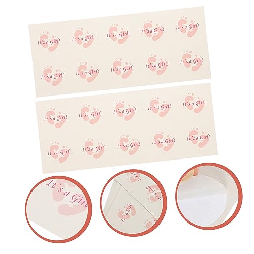 HONITANO 50 Blatt Selbstklebende Papieraufkleber Geschenkbox Siegelsticker Verschlussetiketten für Umschläge Geschenktüten Süßigkeitenboxen Vielseitig Einsetzbar von HONITANO