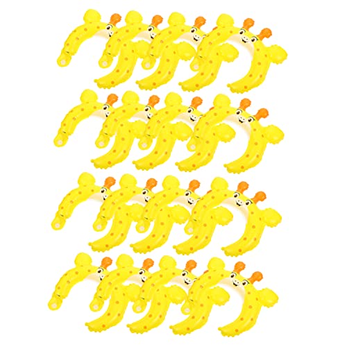 HONITANO 50 Stück Giraffenballon Tiere Party-Cartoon-Kopfbedeckung tierische stirnbänder stirnbänder Ö Ballondekoration Luftballons für Aluminiumfolie Yellow von HONITANO