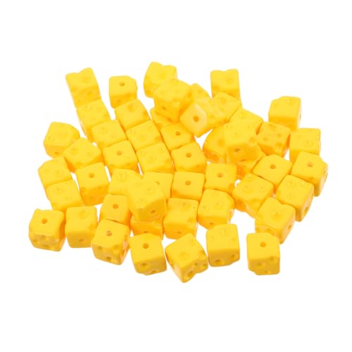 HONITANO 50 Stück Teiliges Käse Charms aus Mini Würfel mit Geradem Leichter Food Simulation Anhänger für DIY Schmuck Schlüsselanhänger und Bastelprojekte Gelb Glänzend HONITANO 50 Stück Teiliges Käse Charms aus Mini Würfel mit Geradem Leichter Food Simulation Anhänger für DIY Schmuck Schlüsselanhänger und Bastelprojekte Gelb Glänzend von HONITANO