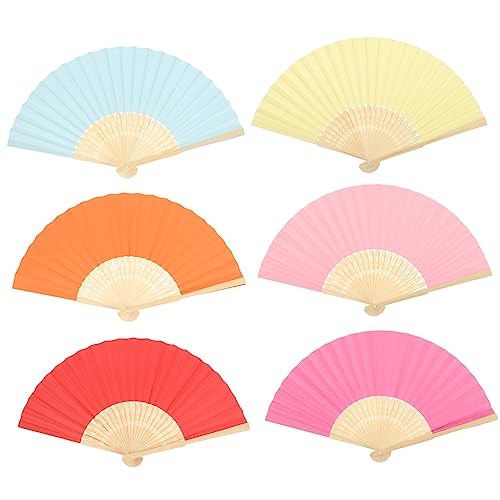 HONITANO 6 Stück Diy Faltbare Handfächer Bunte Papierfächer zum Gestalten für Kinderzimmer und Hochzeiten Leicht und Tragbar Aus Papier und Kreative Bastelidee HONITANO 6 Stück Diy Faltbare Handfächer Bunte Papierfächer zum Gestalten für Kinderzimmer und Hochzeiten Leicht und Tragbar Aus Papier und Kreative Bastelidee von HONITANO