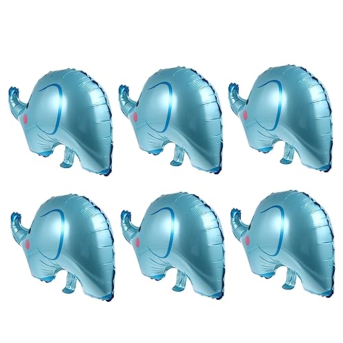 HONITANO 6 Stück Elefantenballon tierische Folienballons Partydekorationen mit Tiermotiven Ballon für Jungen oder Mädchen Geburtstagsballons aus Folie Aluminiumfolie Blue HONITANO 6 Stück Elefantenballon tierische Folienballons Partydekorationen mit Tiermotiven Ballon für Jungen oder Mädchen Geburtstagsballons aus Folie Aluminiumfolie Blue von HONITANO