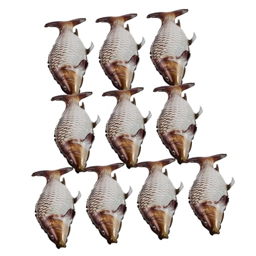 HONITANO 6 Stück Fischförmige Aluminiumfolie Luftballons Meeres Tier Ballons Wiederverwendbar für Kindergeburtstag Party Deko Unterwasserwelt Motto Jungen Mädchen von HONITANO