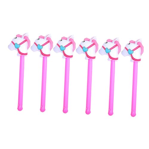 HONITANO 6 Stück Teiliges Aufblasbare Pferdekopf Ballons in Rosa und Kindersicheres Partyspielzeug für Pferde Mottopartys und Geburtstagsfeiern als Jubelstab und Bühnenrequisit für HONITANO 6 Stück Teiliges Aufblasbare Pferdekopf Ballons in Rosa und Kindersicheres Partyspielzeug für Pferde Mottopartys und Geburtstagsfeiern als Jubelstab und Bühnenrequisit für von HONITANO