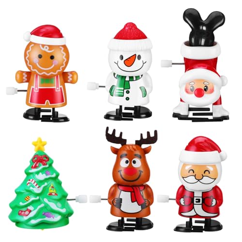 HONITANO 6 Stück Teiliges Aufziehspielzeug Weihnachtsbaum Weihnachtsmann Schneemann Rentier und Mehr Abs Halloween und Fest Mitgebsel für Mädchen und Jungen HONITANO 6 Stück Teiliges Aufziehspielzeug Weihnachtsbaum Weihnachtsmann Schneemann Rentier und Mehr Abs Halloween und Fest Mitgebsel für Mädchen und Jungen von HONITANO