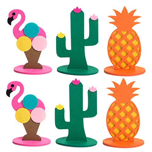 HONITANO 6 Stück Teiliges Sommer Filz Dekorationsset Kreative Flamingo Ananas und Kaktus Tischdeko für Hawaii Partys Leicht Abnehmbar für Festlichkeiten und Kinderzimmer HONITANO 6 Stück Teiliges Sommer Filz Dekorationsset Kreative Flamingo Ananas und Kaktus Tischdeko für Hawaii Partys Leicht Abnehmbar für Festlichkeiten und Kinderzimmer von HONITANO