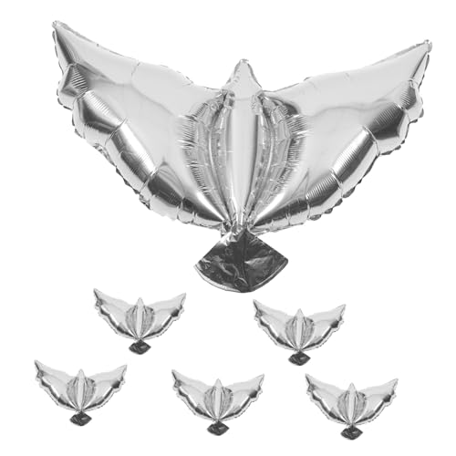 HONITANO 6 Stück Weiße Tauben Luftballons Silber Hochzeit Geburtstag Party Dekoration Friedenssymbol Festival Deko für Veranstaltung und Gedenkanlass HONITANO 6 Stück Weiße Tauben Luftballons Silber Hochzeit Geburtstag Party Dekoration Friedenssymbol Festival Deko für Veranstaltung und Gedenkanlass von HONITANO
