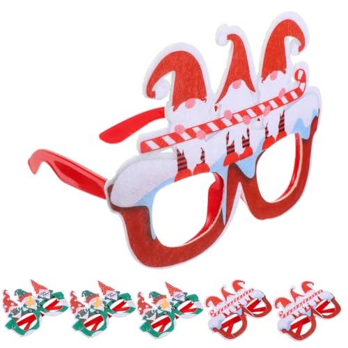 HONITANO 6 Stück faschingsbrille karnevalsbrille weihnachtsgläser set lustige brillen Weihnachtsfeier Brille weihnachtsdeko Foto-Requisite für Weihnachten Party-Brillengestell Plastik HONITANO 6 Stück faschingsbrille karnevalsbrille weihnachtsgläser set lustige brillen Weihnachtsfeier Brille weihnachtsdeko Foto-Requisite für Weihnachten Party-Brillengestell Plastik von HONITANO