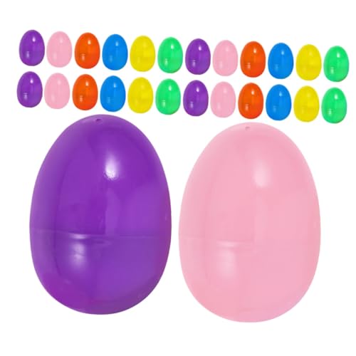 HONITANO 60 Stück Ostereier Party Jumbo-eier Süßigkeiten Eier Dekorationen Fälschung Bunt Realistisches Künstliches Eierdesign Füllen Gefälscht Behandeln Gefüllte Eier Für Jagd Pp von HONITANO