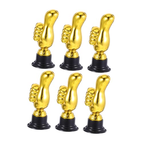 HONITANO 6Stücke Trophäen aus Kunststoff Einzigartige Mini Auszeichnungen für Sportpreise Partys und Spieleabende Belohnung für Erwachsene Leicht und Tragbar von HONITANO