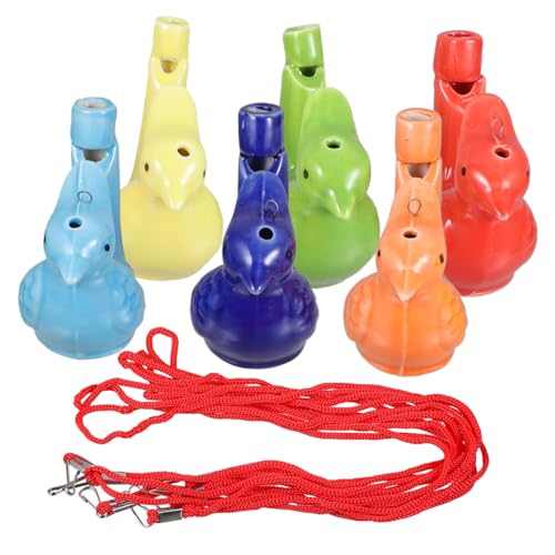 HONITANO 6stücke Wasservogelpfeife Spielzeug Bade-spielzeug Aus Keramik Für Junge Mädchen Ohne Wasser Hinzufügen Klarer Pfeifton Durch Blasen Süßer Vogelton Durch Wasser Gießen Für Frühpäda HONITANO 6stücke Wasservogelpfeife Spielzeug Bade-spielzeug Aus Keramik Für Junge Mädchen Ohne Wasser Hinzufügen Klarer Pfeifton Durch Blasen Süßer Vogelton Durch Wasser Gießen Für Frühpäda von HONITANO