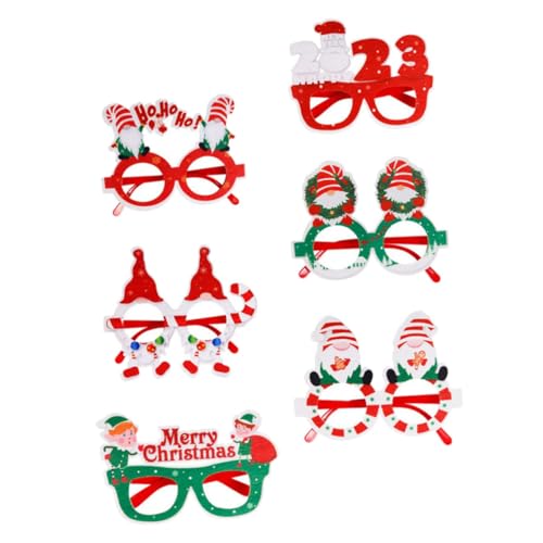 HONITANO 6stücke Weihnachtsbrillen Lustige Brillenrahmen Für Partys Wiederverwendbare Kostümaccessoires Für Erwachsene Für Weihnachten Geburtstage Und Cosplay HONITANO 6stücke Weihnachtsbrillen Lustige Brillenrahmen Für Partys Wiederverwendbare Kostümaccessoires Für Erwachsene Für Weihnachten Geburtstage Und Cosplay von HONITANO