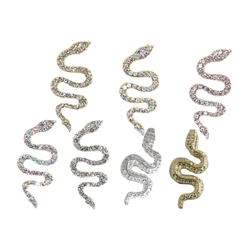 HONITANO 7 Stück Teiliges Schlangen Nail Charms Glänzende Nail Rhinestones aus Hochwertiger Legierung Einzigartiges Nagel Dekor Zubehör für Kreative Einfach Anzuwenden Modisch und HONITANO 7 Stück Teiliges Schlangen Nail Charms Glänzende Nail Rhinestones aus Hochwertiger Legierung Einzigartiges Nagel Dekor Zubehör für Kreative Einfach Anzuwenden Modisch und von HONITANO