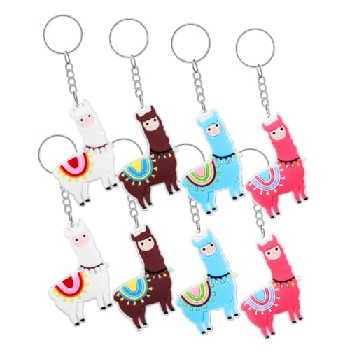 HONITANO 8 Stück Alpaka-schlüsselanhänger Deko Neuheits-schlüsselanhänger Für Jungen Alpaka-gastgeschenke Cartoon-schlüsselanhänger Cartoon- -schlüsselanhänger Alpaka-armband Pvc HONITANO 8 Stück Alpaka-schlüsselanhänger Deko Neuheits-schlüsselanhänger Für Jungen Alpaka-gastgeschenke Cartoon-schlüsselanhänger Cartoon- -schlüsselanhänger Alpaka-armband Pvc von HONITANO