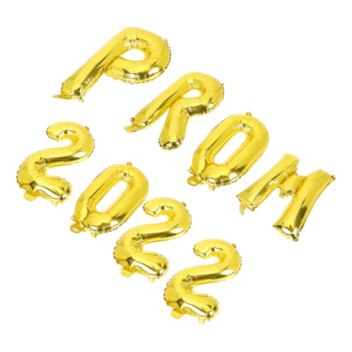HONITANO 8 Stück Teiliges Abschlussballon Dekorationsset aus Aluminiumfolie Goldene Prom Ballons Festliche Partydeko für Abschlussfeier Klassenzimmer Innen und Außenbereich Fotorequisiten HONITANO 8 Stück Teiliges Abschlussballon Dekorationsset aus Aluminiumfolie Goldene Prom Ballons Festliche Partydeko für Abschlussfeier Klassenzimmer Innen und Außenbereich Fotorequisiten von HONITANO