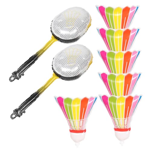 HONITANO 8 Stück Teiliges Badminton Folienballon Leichte Aufblasbare Partydekoration Aluminiumfolie Einfache Befestigung Schnell Aufblasbar Vielseitig für Sport Motto Geburtstage und von HONITANO
